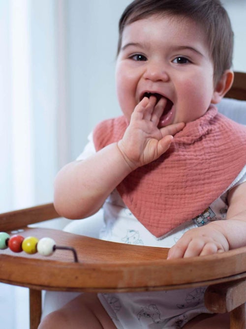 Bavaglino bandana in cotone garzato, jeanne | SEVIRA KIDS - Kiabi