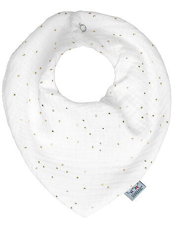 Bavaglino bandana in cotone garzato, jeanne | sevira kids | sevira kids