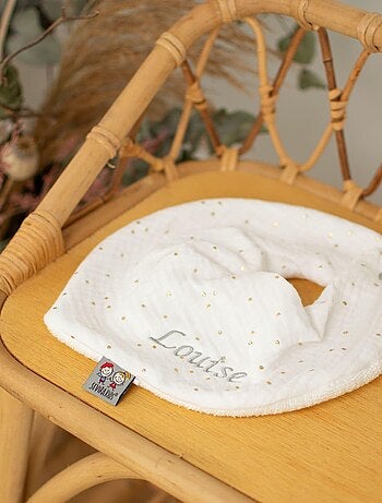 Bavaglino bandana in cotone garzato, jeanne | sevira kids | sevira kids