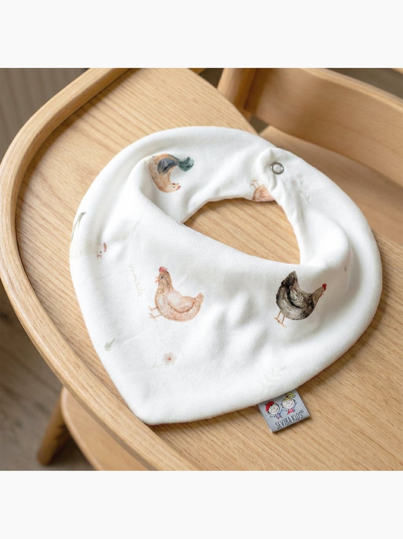 Bavaglino bandana in cotone | sevira kids | sevira kids Ecru - Kiabi