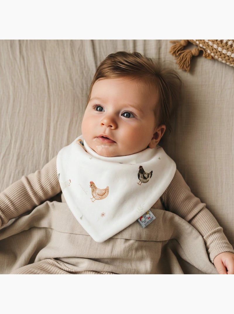 Bavaglino bandana in cotone | sevira kids | sevira kids Ecru - Kiabi