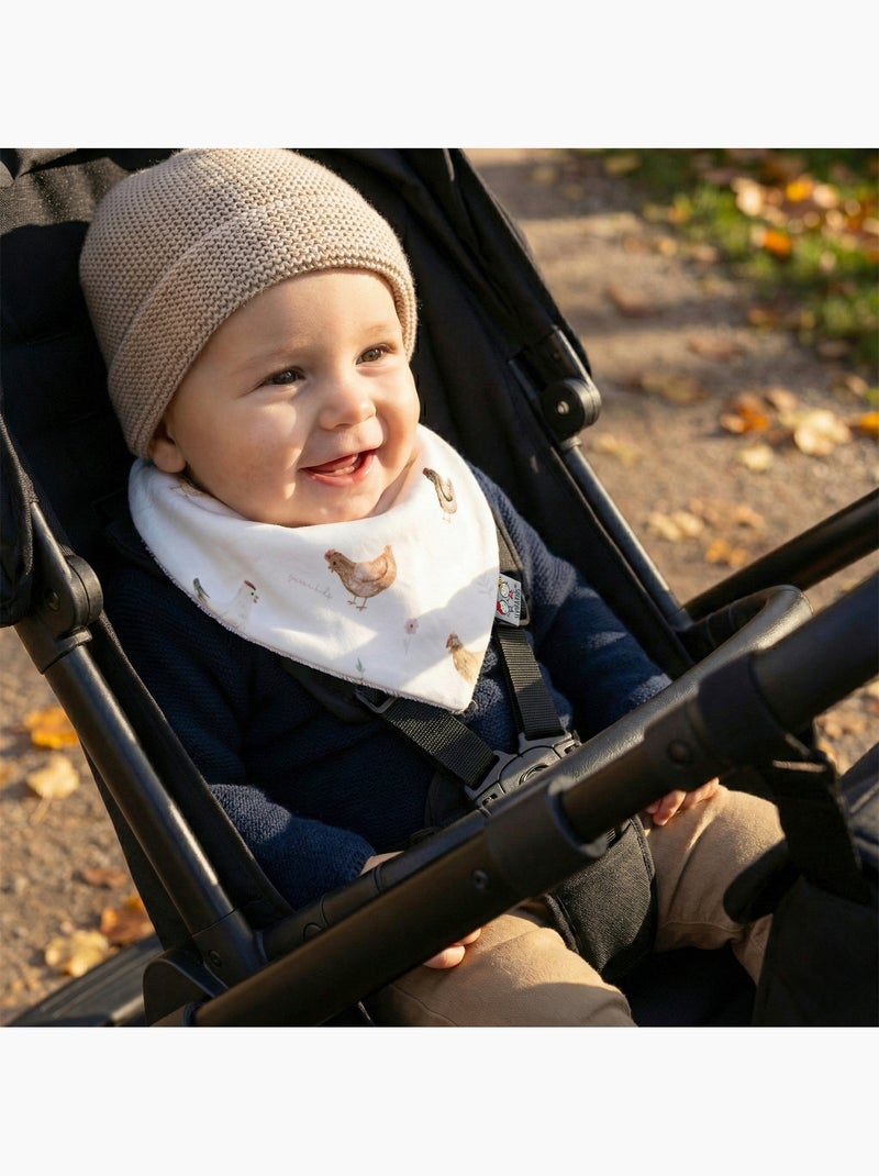 Bavaglino bandana in cotone | sevira kids | sevira kids Ecru - Kiabi