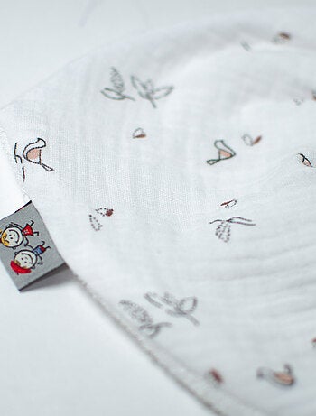Bavaglino bandana in garza di cotone, melody | sevira kids | sevira kids