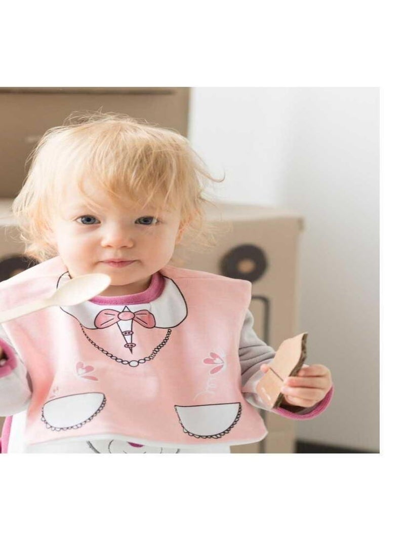Bavaglino con chiusura in velcro, modello Mistinguette Rosa - Kiabi