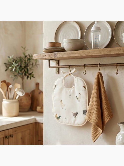 Bavaglino con laccetti in cotone e bambù | SEVIRA KIDS - Kiabi