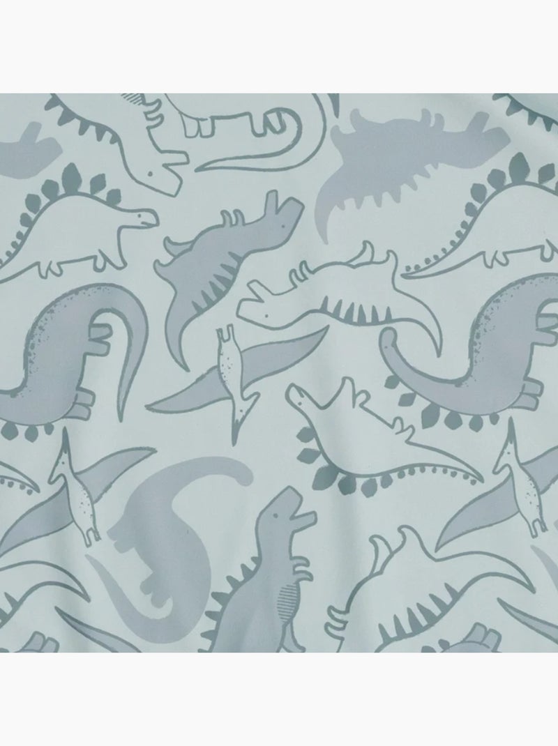 Bavaglino con maniche per l'apprendimento a fantasia dinosauro "les chatounets" Verde - Kiabi