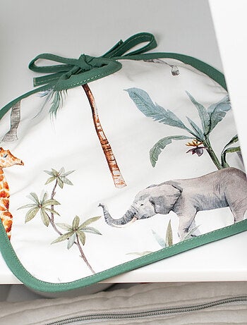 Bavaglino da annodare in cotone, safari | sevira kids | sevira kids