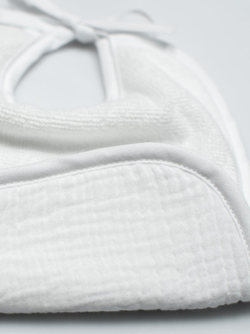 Bavaglino da annodare in mussola di cotone, jeanne | sevira kids | sevira kids Bianco - Kiabi