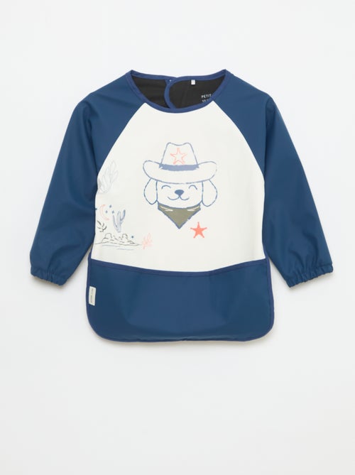 Bavaglino grembiule a maniche lunghe stampato - Kiabi