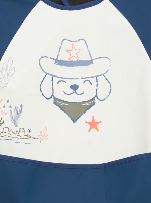 Bavaglino grembiule a maniche lunghe stampato - Kiabi