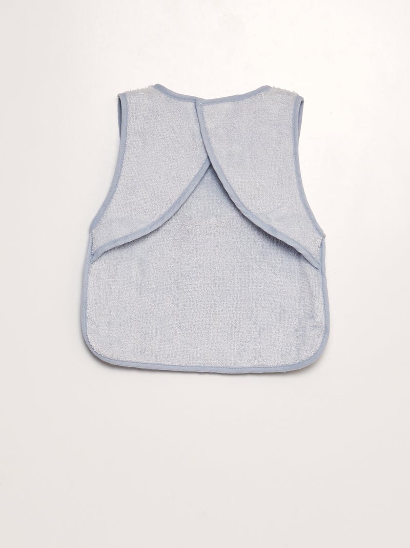 Bavaglino grembiule bimateriale BLU - Kiabi