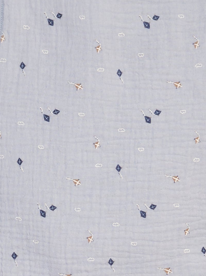 Bavaglino grembiule bimateriale BLU - Kiabi