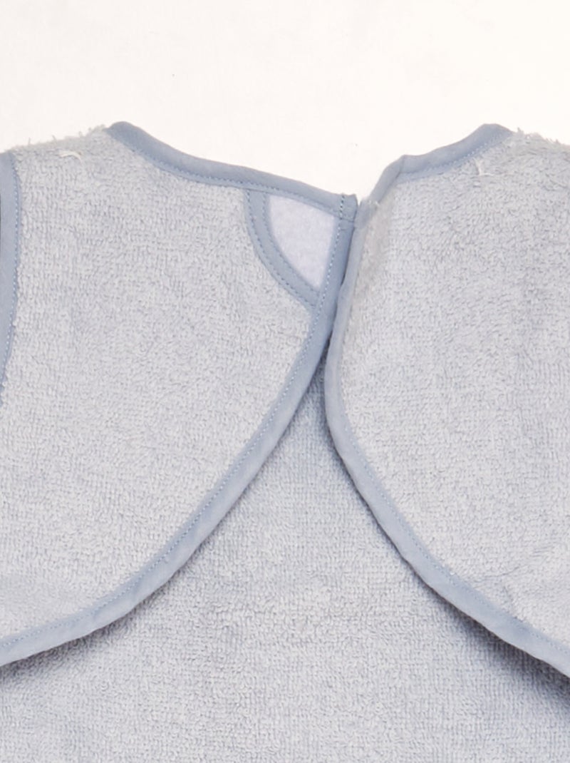 Bavaglino grembiule bimateriale BLU - Kiabi