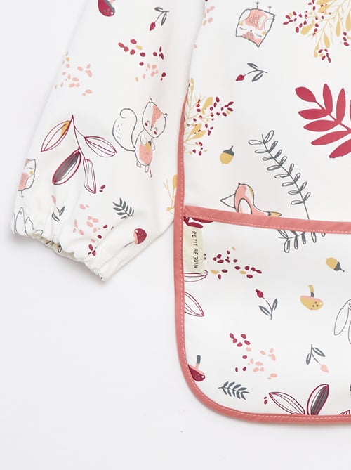 Bavaglino grembiule con maniche lunghe in materiale impermeabile - Kiabi