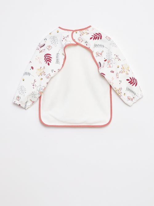 Bavaglino grembiule con maniche lunghe in materiale impermeabile - Kiabi