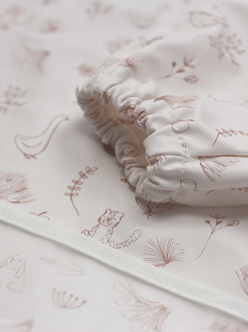 Bavaglino grembiule con maniche lunghe per bambini Ecru - Kiabi