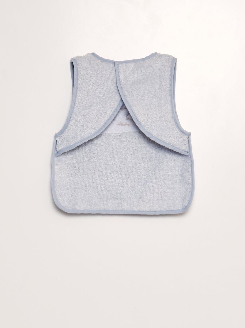 Bavaglino grembiule in spugna BLU - Kiabi