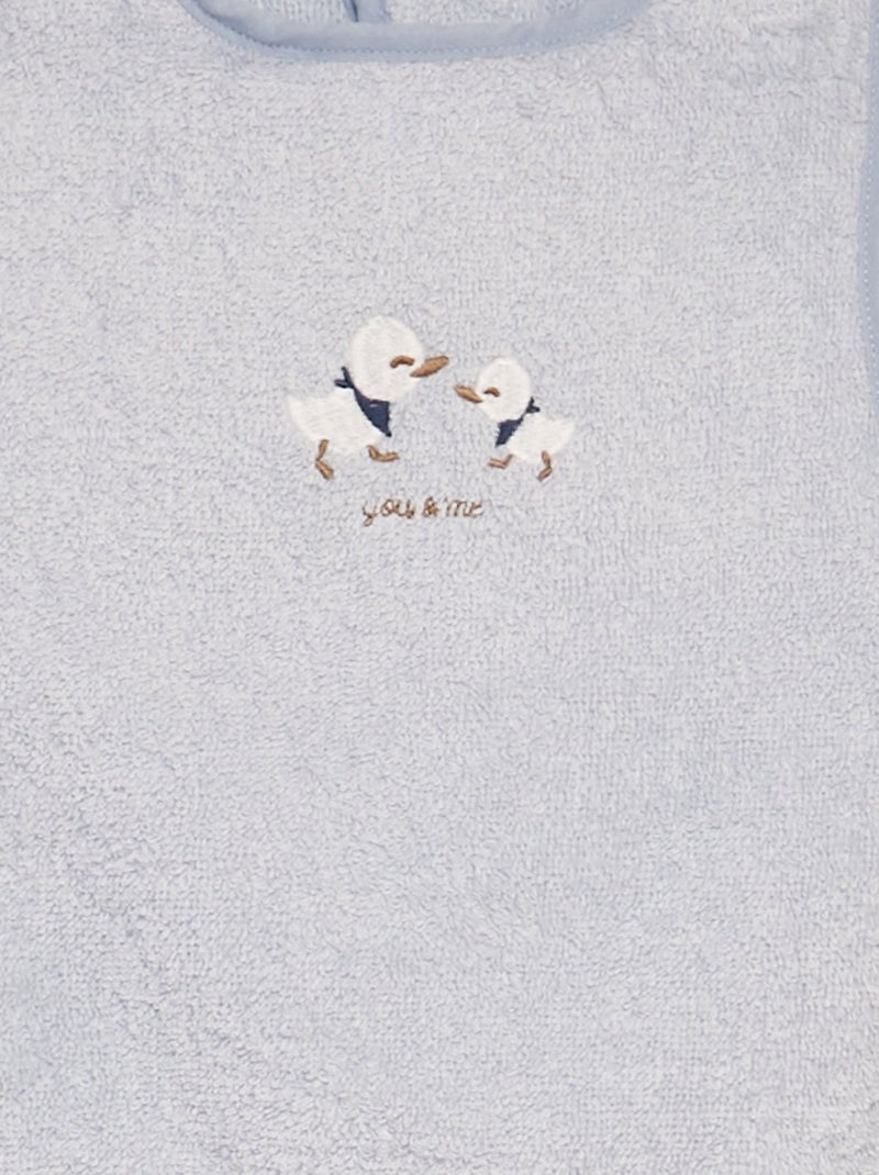 Bavaglino grembiule in spugna BLU - Kiabi