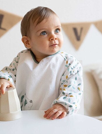 Bavaglino impermeabile a maniche lunghe