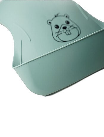 Bavaglino impermeabile regolabile BIBOU Castor Thermobaby con tasca alimentare