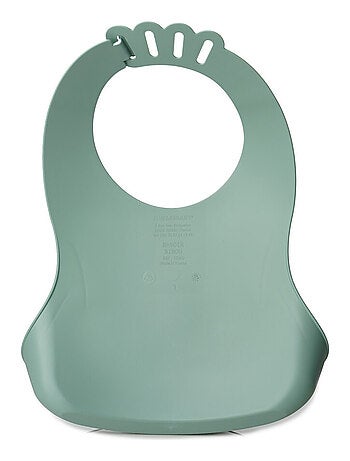 Bavaglino impermeabile regolabile BIBOU Castor Thermobaby con tasca alimentare