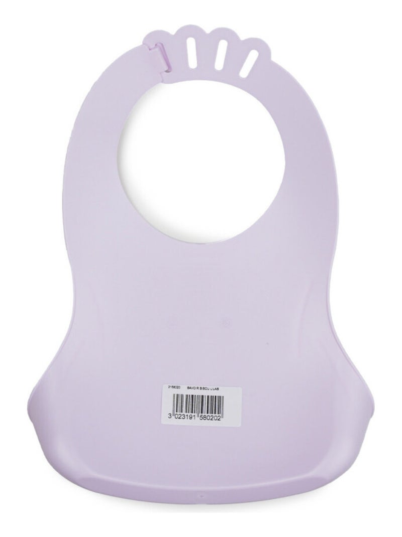 Bavaglino impermeabile Thermobaby BIBOU con tasca raccogli-cibo Malva lilla - Kiabi