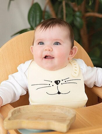 Bavaglino in silicone con raccoglitore