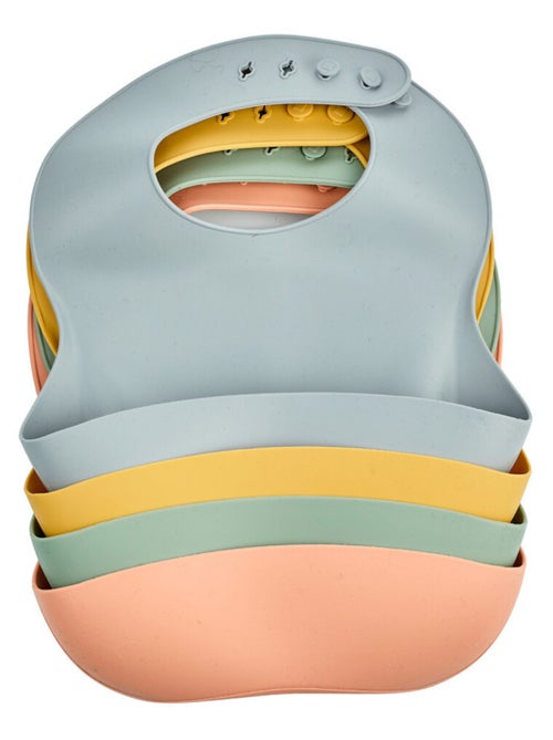 Bavaglino in silicone con raccoglitore di cibo Thermobaby impermeabile - Kiabi
