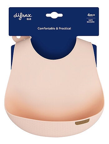 Bavaglino in silicone con raccoglitore, difrax lovi | difrax | difrax
