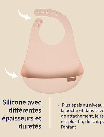 Bavaglino in silicone con raccoglitore, difrax lovi | difrax | difrax