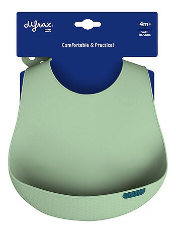 Bavaglino in silicone con raccoglitore, difrax lovi | Difrax