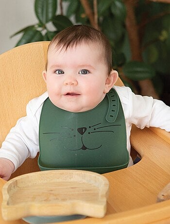 Bavaglino in silicone con raccoglitore