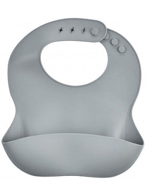 Bavaglino in silicone Thermobaby, set da 2 pezzi, con tasca di raccolta degli alimenti - Kiabi