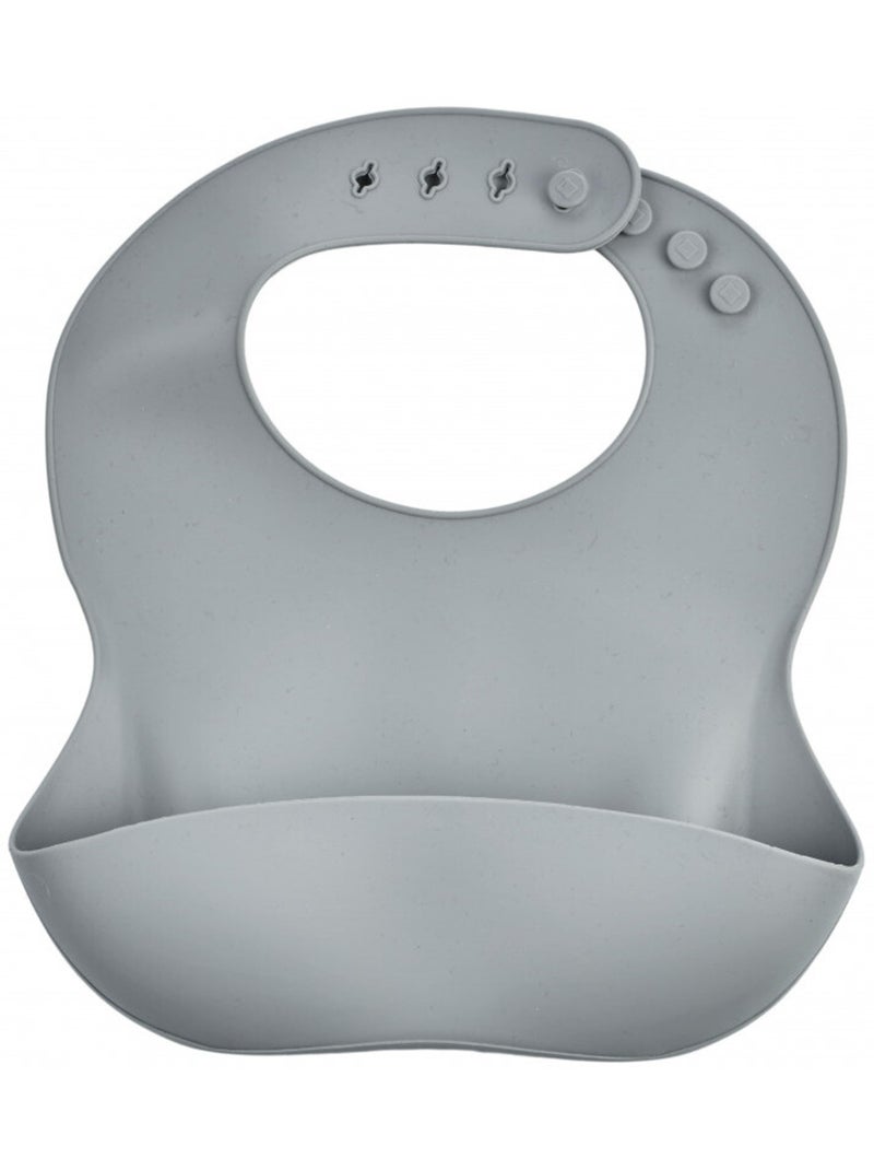 Bavaglino in silicone Thermobaby, set da 2 pezzi, con tasca di raccolta degli alimenti Verde - Kiabi