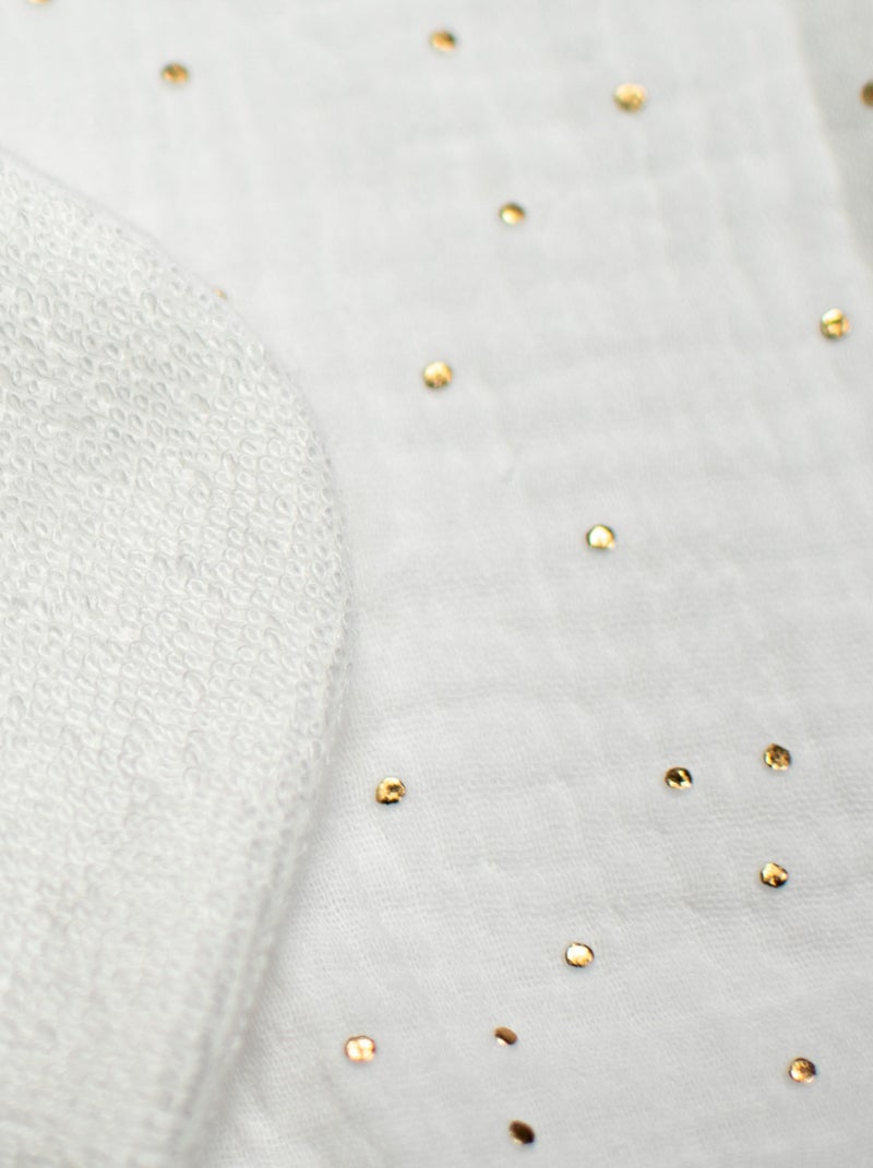 Bavaglino per neonato in mussola di cotone | sevira kids | sevira kids Bianco dorato - Kiabi