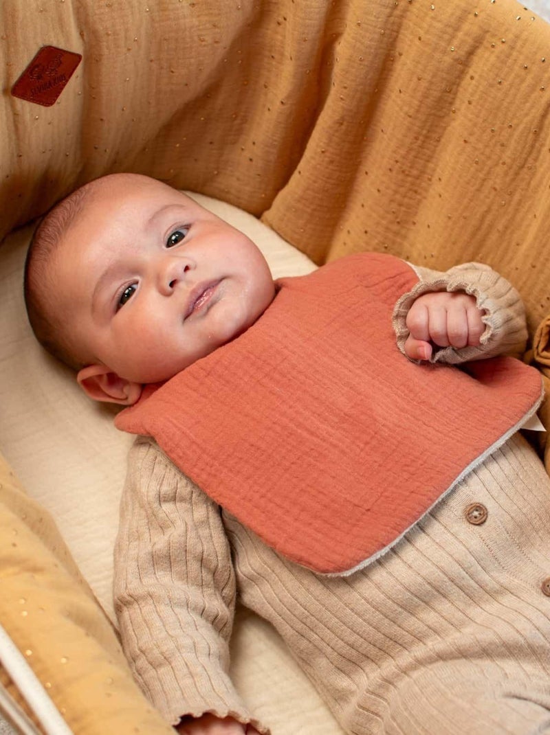 Bavaglino per neonato in mussola di cotone | sevira kids | sevira kids Verde acqua - Kiabi