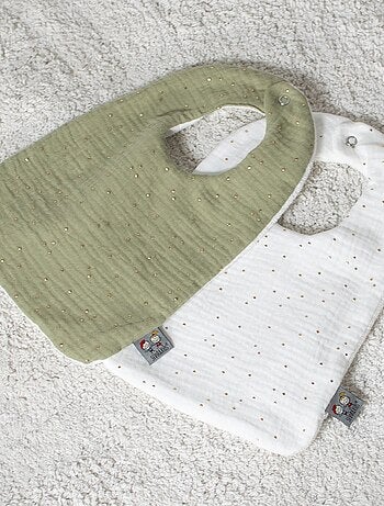 Bavaglino per neonato in mussola di cotone | sevira kids | sevira kids