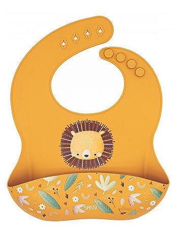 Bavaglino raccoglitore in silicone - animali | Sassi Junior
