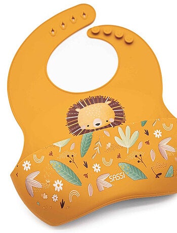 Bavaglino raccoglitore in silicone - animali | Sassi Junior