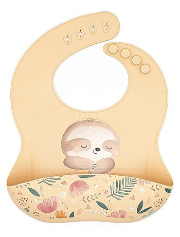 Bavaglino raccoglitore in silicone - animali | Sassi Junior