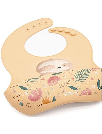 Bavaglino raccoglitore in silicone - animali | Sassi Junior