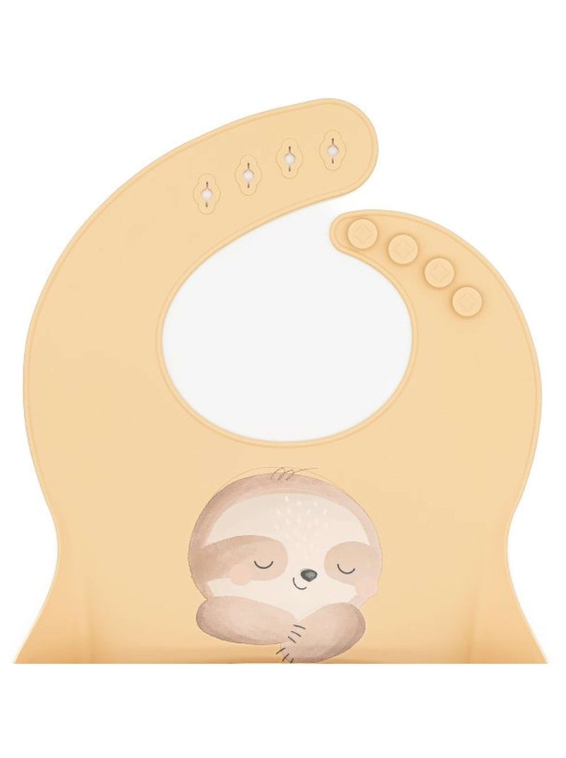 Bavaglino raccoglitore in silicone - animali | Sassi Junior Beige - Kiabi