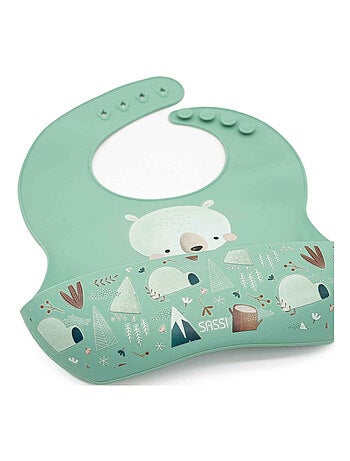 Bavaglino raccoglitore in silicone - animali | Sassi Junior