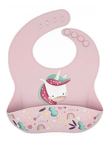 Bavaglino raccoglitore in silicone - animali | Sassi Junior
