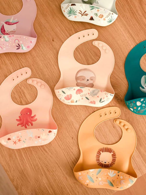 Bavaglino raccoglitore in silicone - animali | Sassi Junior - Kiabi