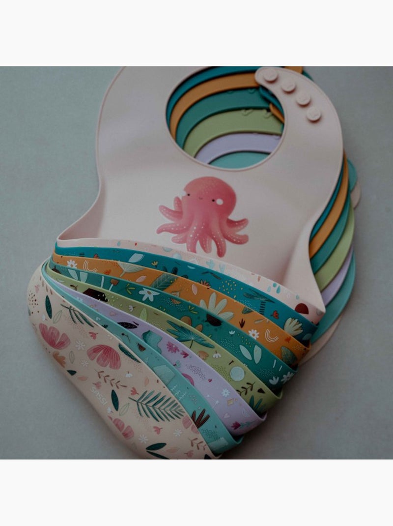 Bavaglino raccoglitore in silicone - animali | sassi junior | sassi junior Verde scuro - Kiabi