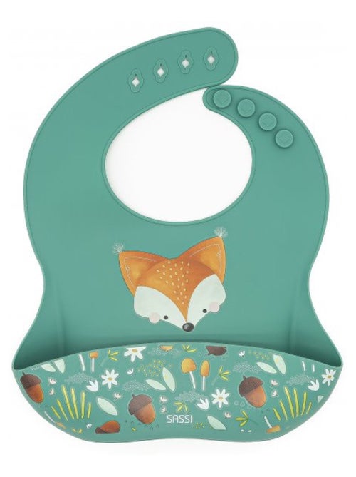 Bavaglino raccoglitore in silicone - animali | Sassi Junior - Kiabi