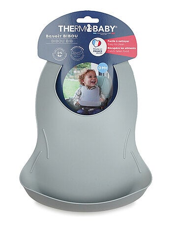 Bavaglino impermeabile Thermobaby BIBOU con tasca raccogli-cibo