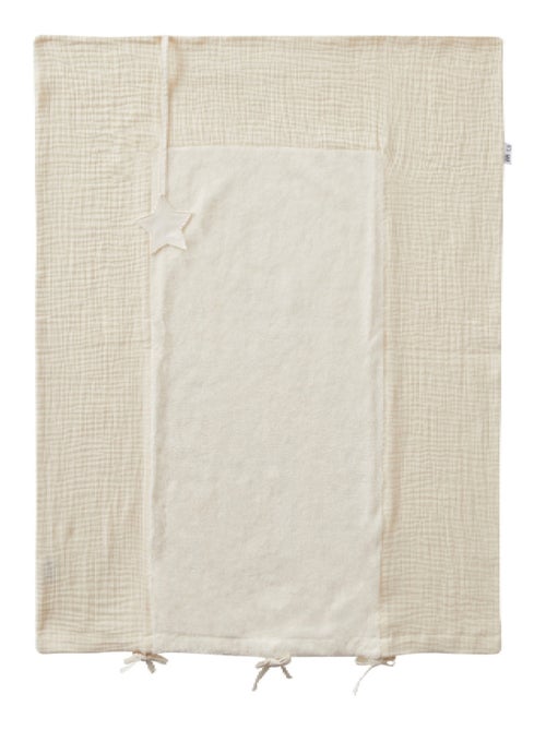 BB&CO - Coprifasciatoioo 100% cotone Mix and Match - Schiuma di latte - 60 x 80 cm - Kiabi