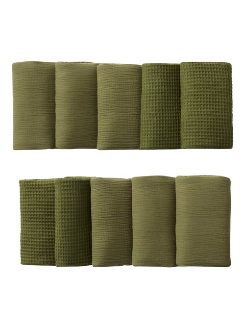 BB&CO - Paracolpi per lettino in cotone/poliestere Mix and Match 10 pezzi - Fern - Kiabi